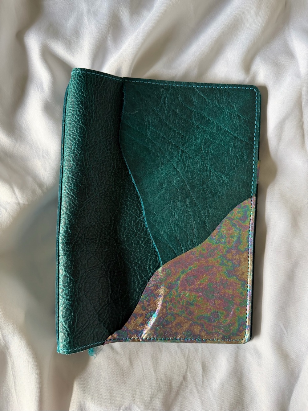 Leather Imagined composition traveler’s notebook in cerulean leather
